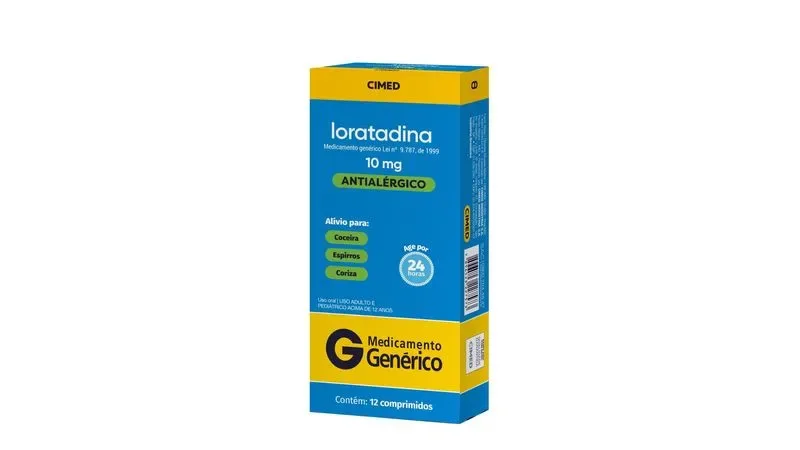 Loratadina 10mg Cimed 12 Comprimidos