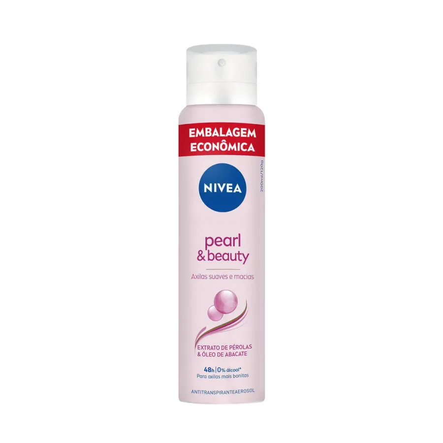 Desodorante Antitranspirante Aerossol Nivea Pearl & Beauty 200ml