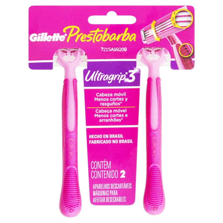 Aparelho Barbear Prestobarba Ultra 2 Und Feminino