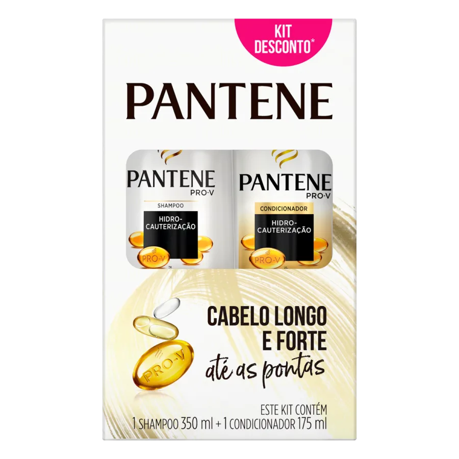 Kit Pantene Shampoo+condicionador Hidrocauterizacao 350+175ml