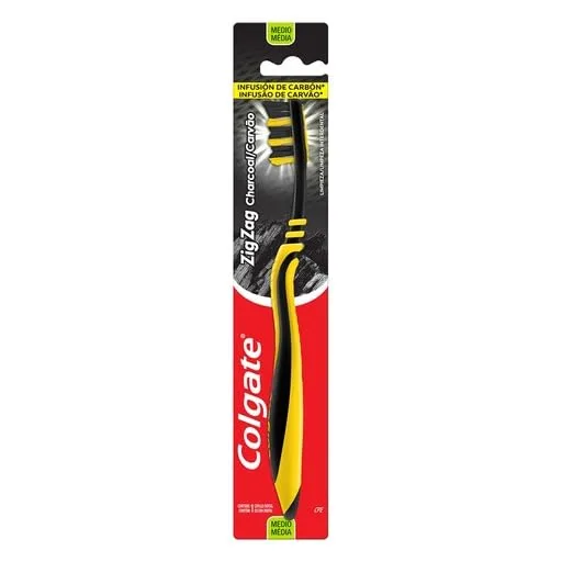Escova Dental Colgate Zig Zag Carvão Macia