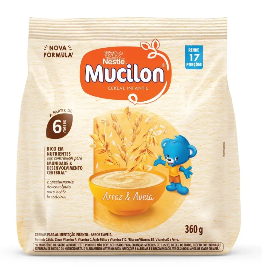 Mucilon Arroz e Aveia 360 G