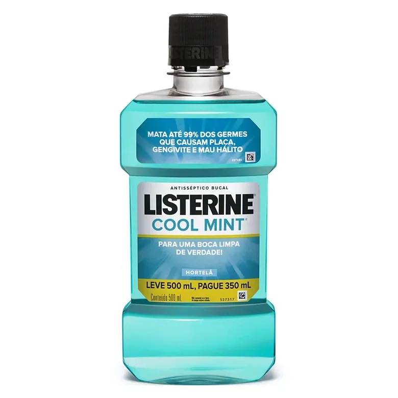 Listerine Cool Mint Verde Claro 500ML