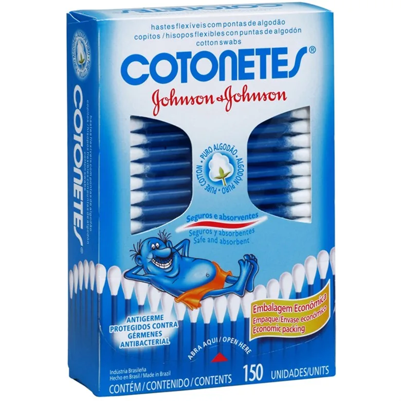 Cotonetes Johnson & Johnson com 150 Unidades