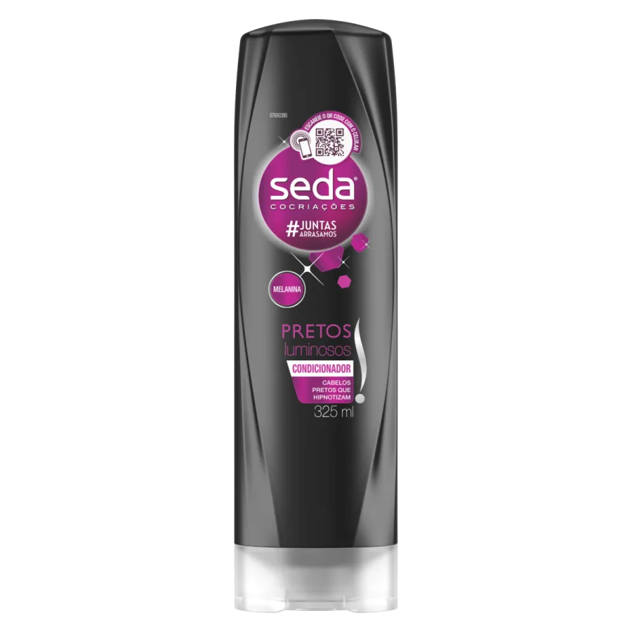 Cond Seda Pretos Luminosos 325ML