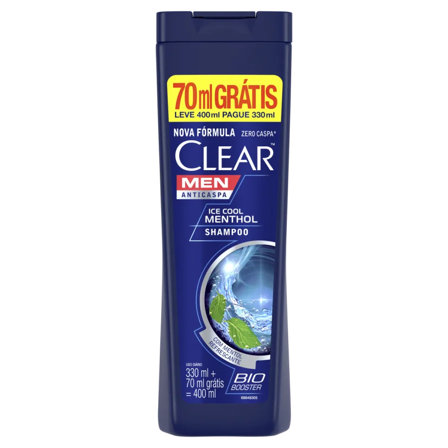 Shampoo Clear Ice Cool Menthol 400ML