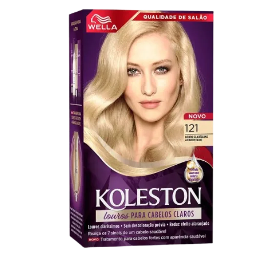 Tintura Koleston 121 Louro Clarissimo Acinzentado