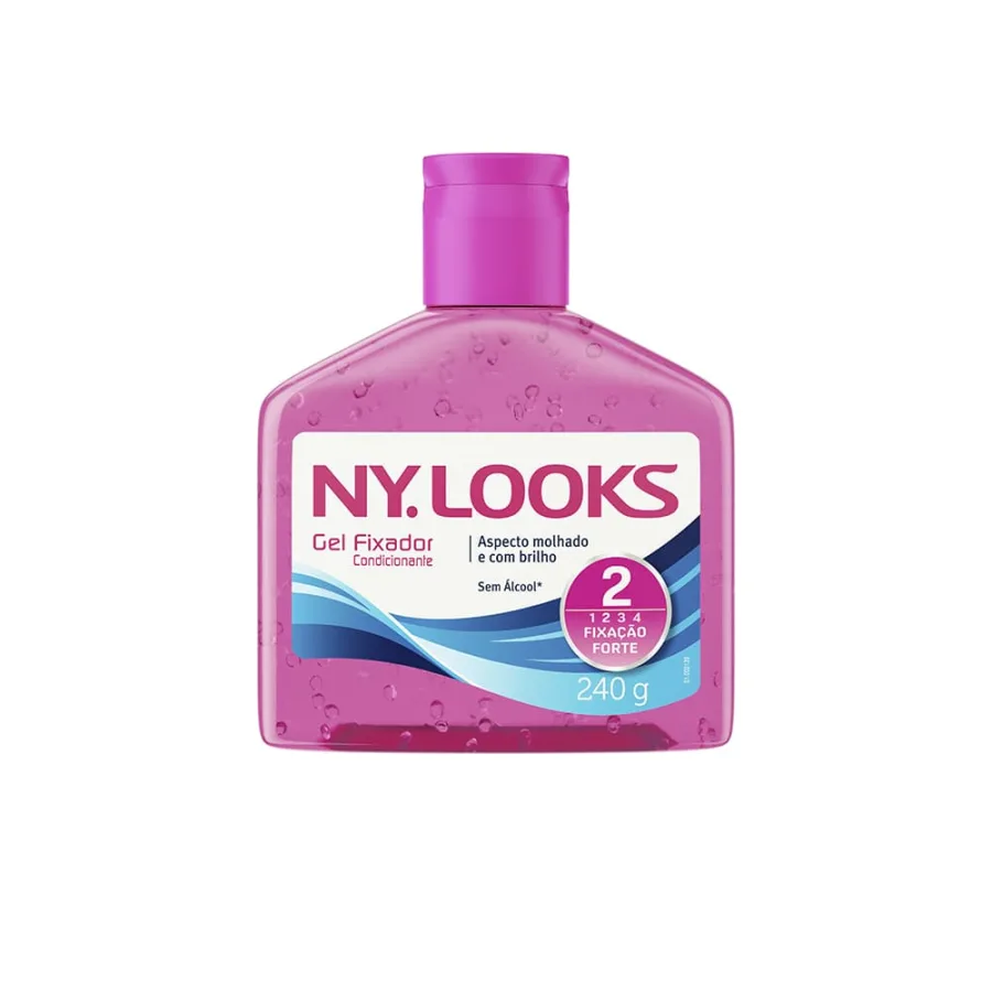 Gel Fixador Ny Looks Vermelho 240G