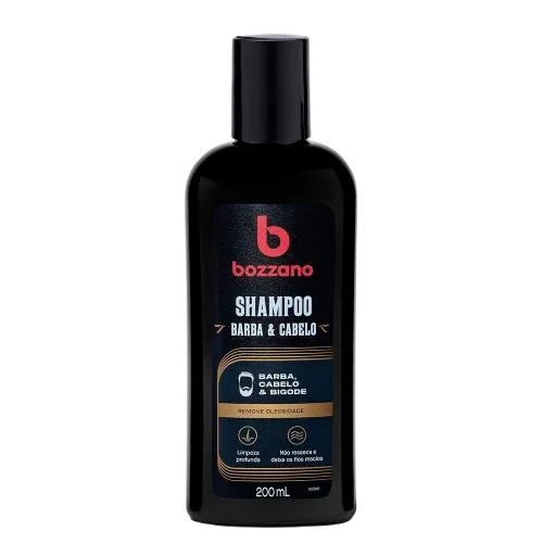 Shampoo Bozzano Barba, Cabelo e Bigode 200ML