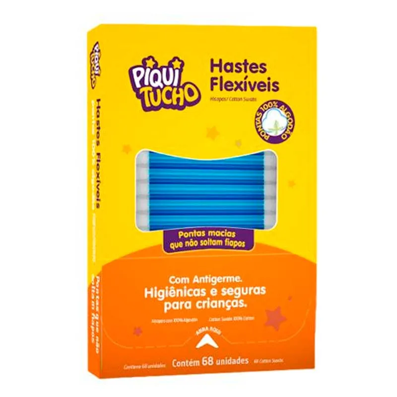 Hastes Flexiveis Cotonetes Piquitucho 68UN