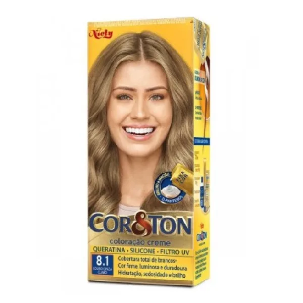 Tintura Cor&ton N.8.1 Louro Cinza Claro