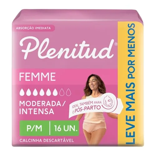 Fraldas Plenitude Femme 16und Tam P/m