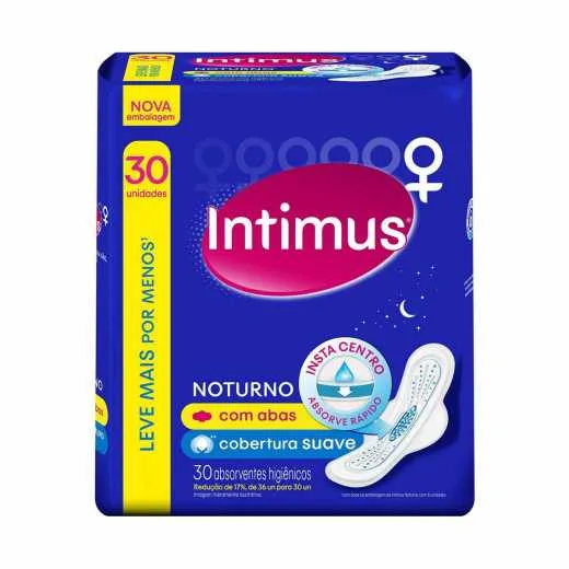 Abs Intimus Gel Suave Noturno C/abas 30und