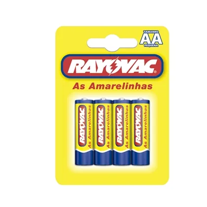 Pilha Rayovac Amarelinhas Aa 04und