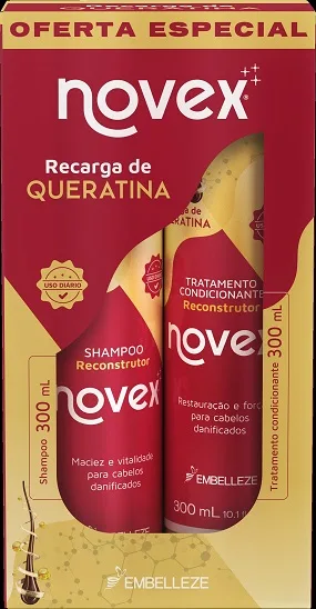 Kit Novex Queratina Sh+cond 300ML
