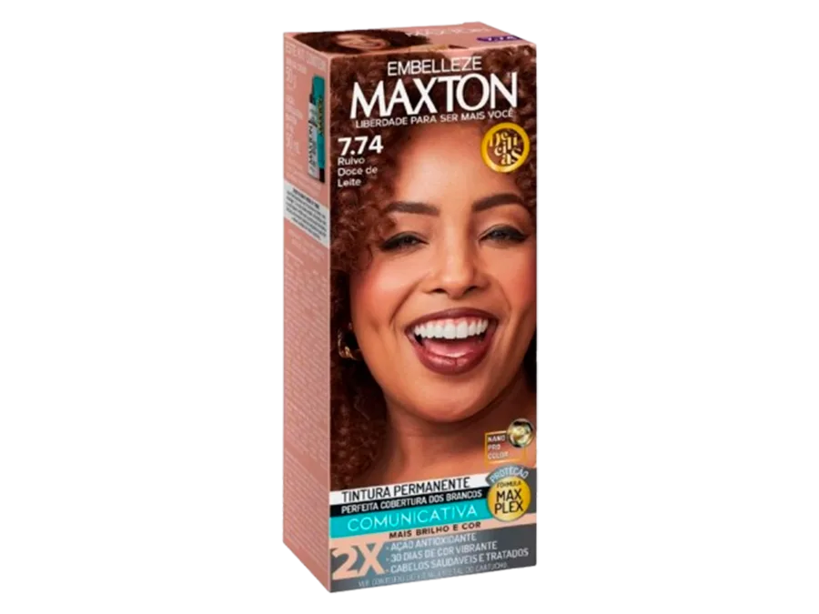 Tintura Maxton N. 7.74 Ruivo Doce de Leite