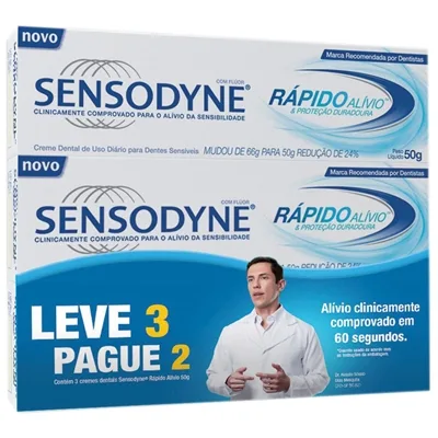 Creme Dental Sensodyne Rapido Alivio 50G