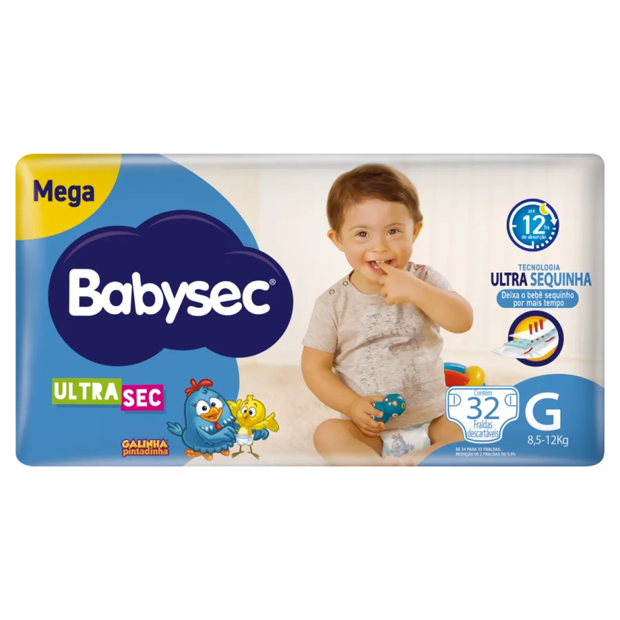 Fralda Babysec Ultra Mega G 32 Und
