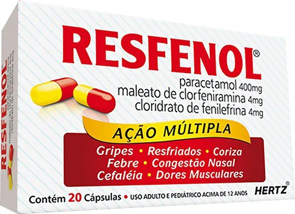 Resfenol Ação Múltipla 20 Cápsulas