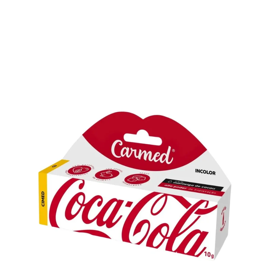 Carmed Hidratante Labial Coca-Cola Incolor 10g