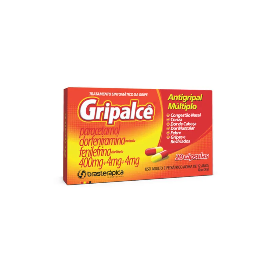 Gripalcê Brasterápica Antigripal 20 Cápsulas