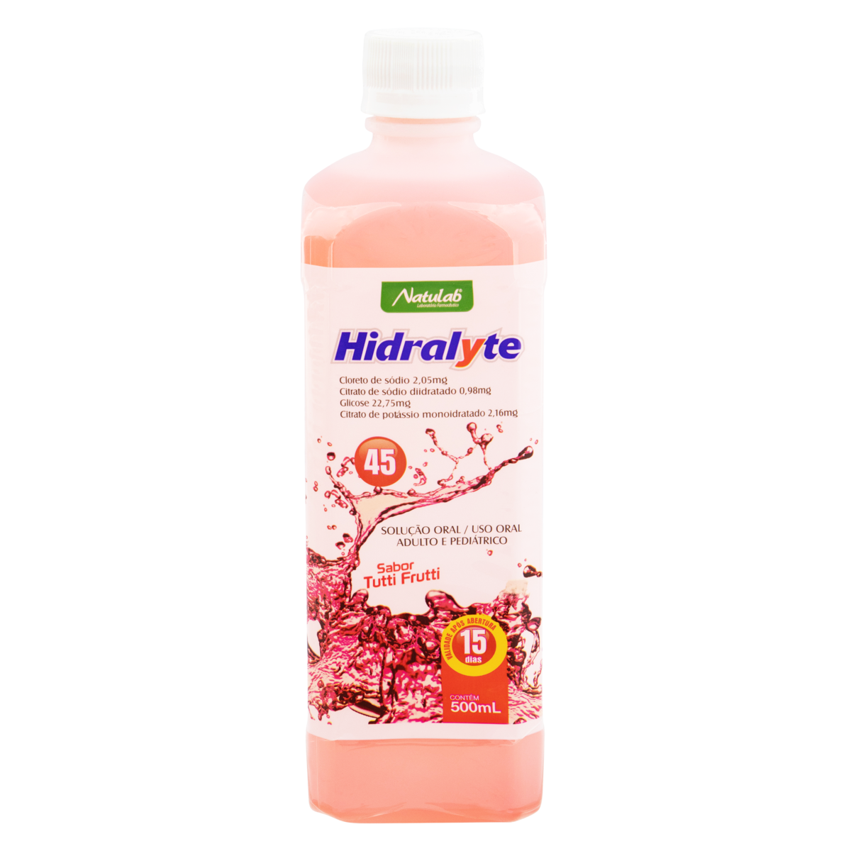 Hidralyte Tutti-frutti 500ML Natulab
