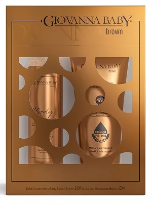 Kit Body Splash+loçao Hid Giovanna Baby Brown