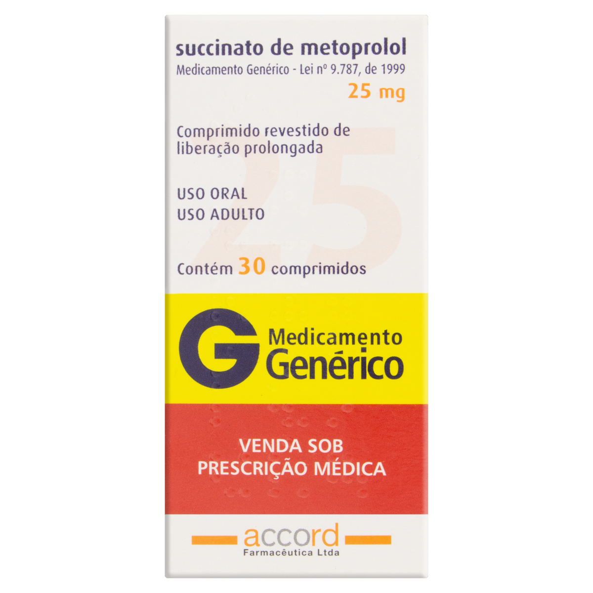 Metoprolol 25MG 30CPR Neo Quimica