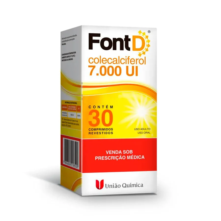 Font D 7.000UI União Química 30 Comprimidos Revestidos