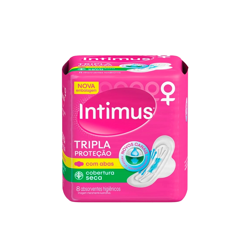 ABS INTIMUS GEL COBERTURA SECA C/ABAS 8UND